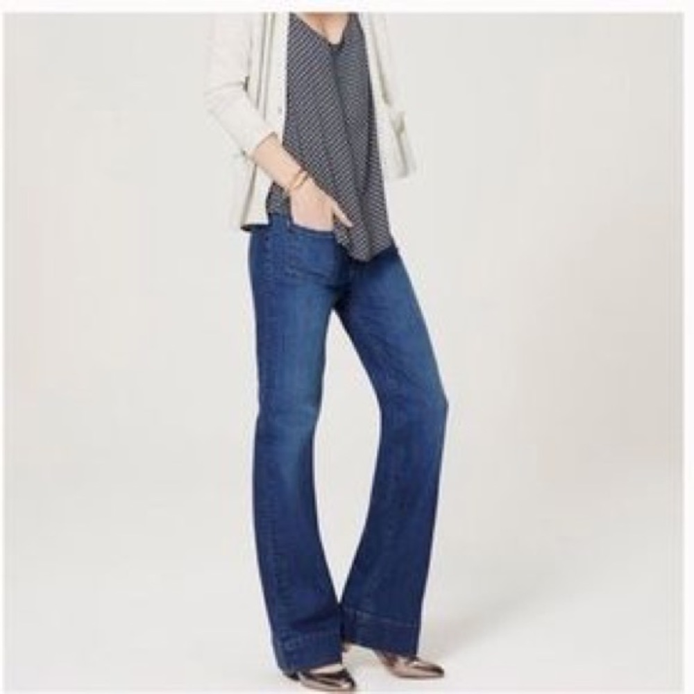 LOFT Wide Leg Trousers Jeans 4P 27